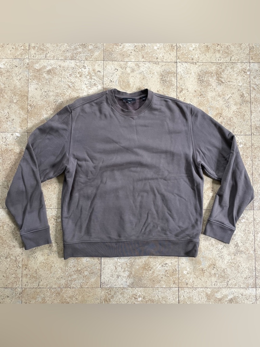 Vince light brown crew neck sweatshirt
 - Slate Brown
